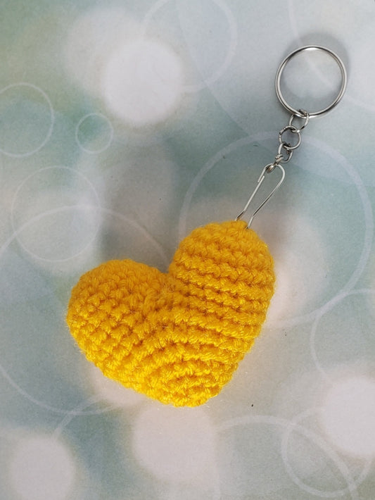 "Pooh Bear" Heart Keychain