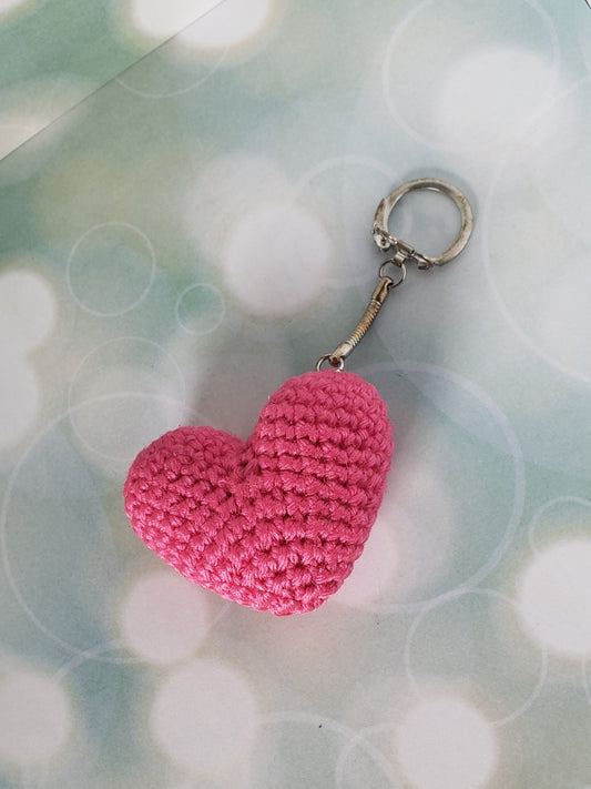 "Pretty in Pink" Heart Keychain