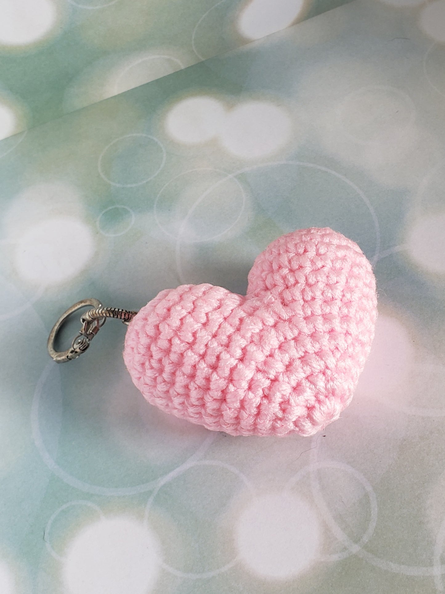 "Hey Girly" Heart Keychain